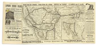 (RAILROADS.) Atchison, Topeka and Santa Fe Railroad. Pointers on the Southwest.